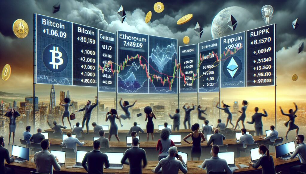 Cryptocurrency market faces dramatic losses amid trade tensions