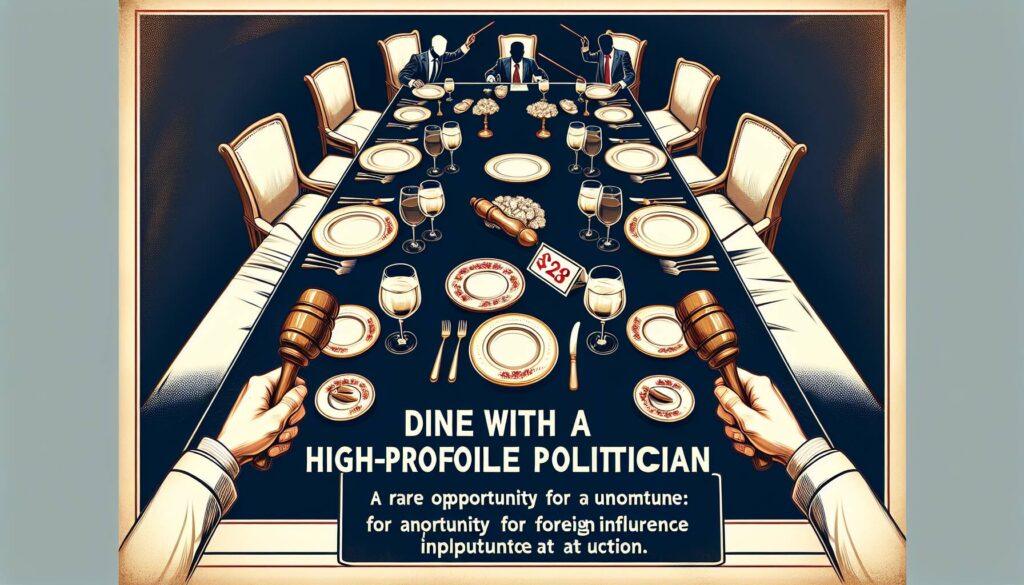 "Dine with Trump: A Rare Opportunity for Foreign Influence at Auction"
