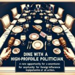"Dine with Trump: A Rare Opportunity for Foreign Influence at Auction"