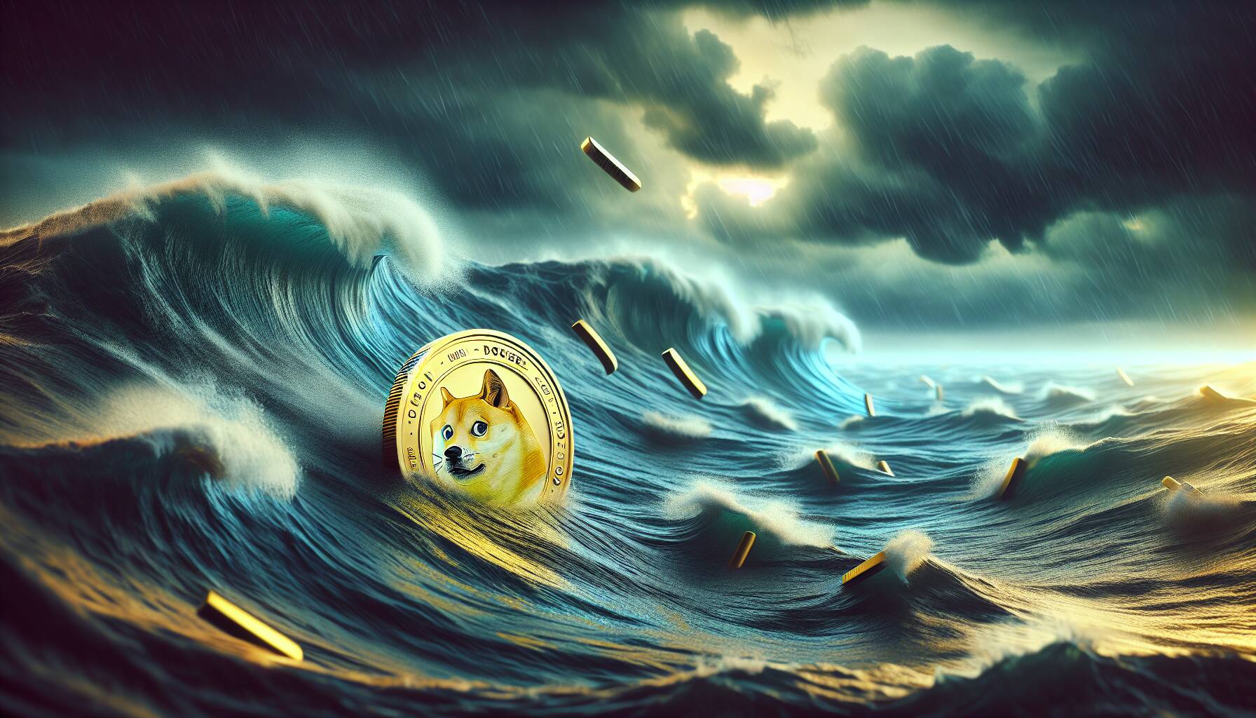 Dogecoin faces volatility amid sharp decline