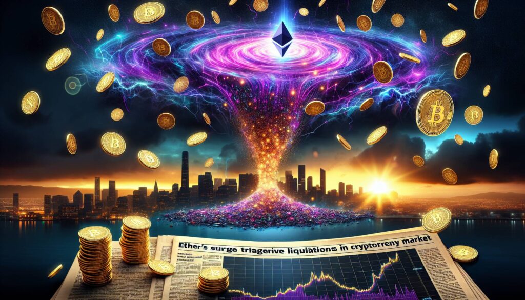 Ether's surge triggers massive liquidations in cryptocurrency market