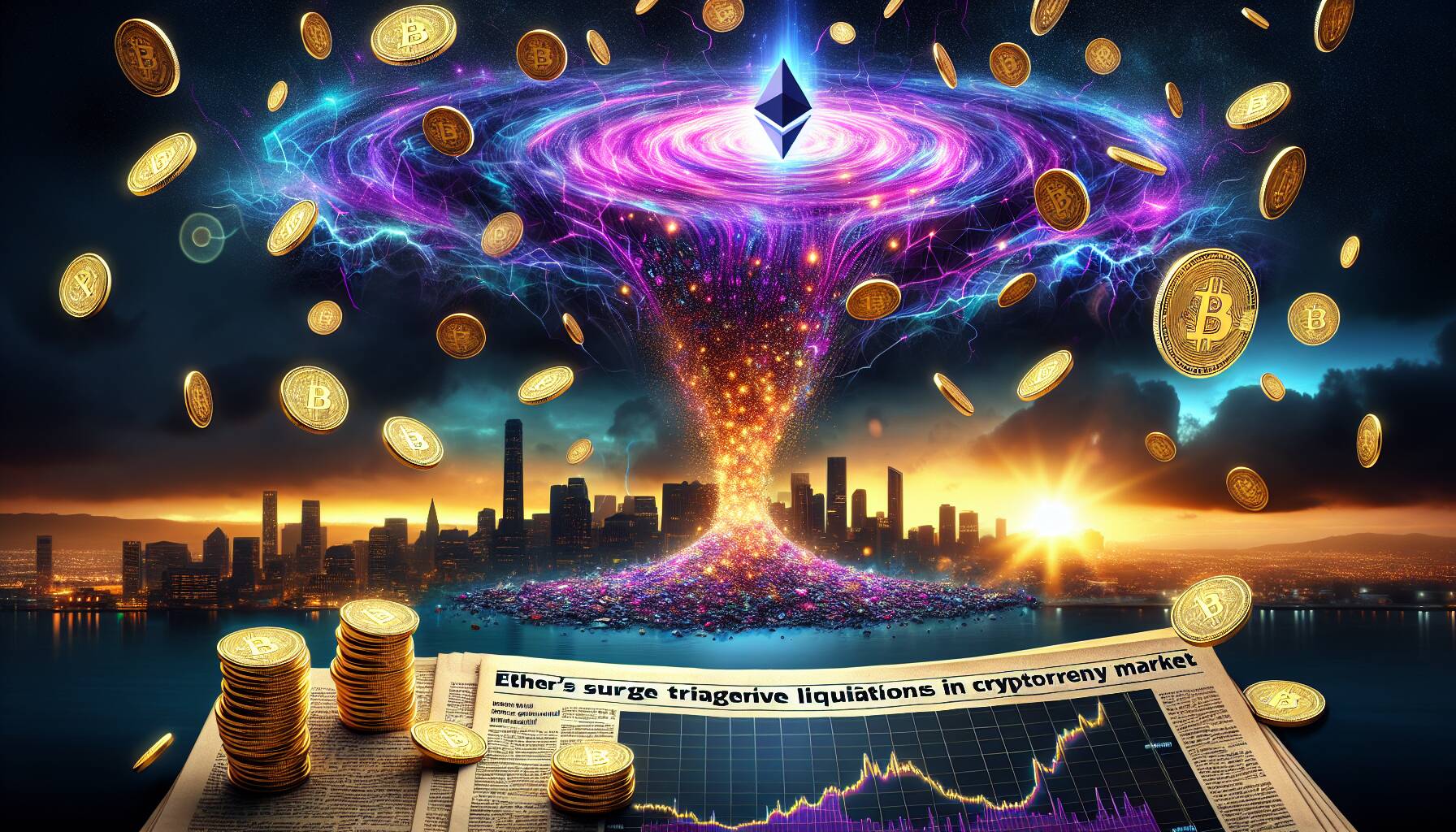 Ether's surge triggers massive liquidations in cryptocurrency market