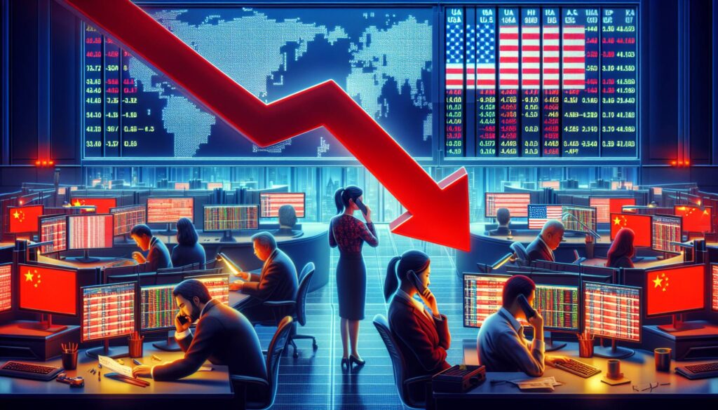 Market decline amid U.S.-China trade tensions
