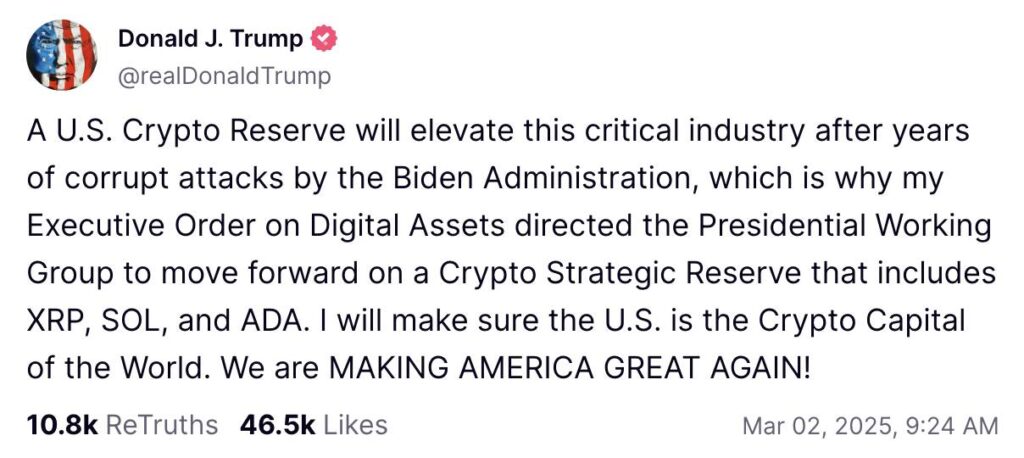 Trump's Surprising Link to Ripple Labs and Cryptocurrency Reserve Initiative