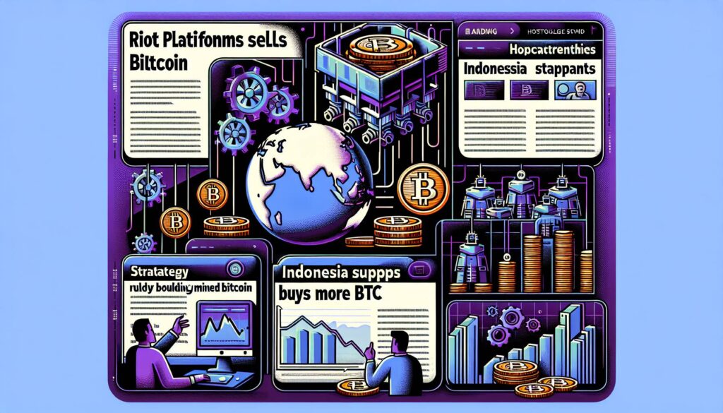 Uncover the Latest Crypto News: Riot Platforms Sells Mined Bitcoin, Indonesia Suspends World, Strategy Buys More BTC and More!