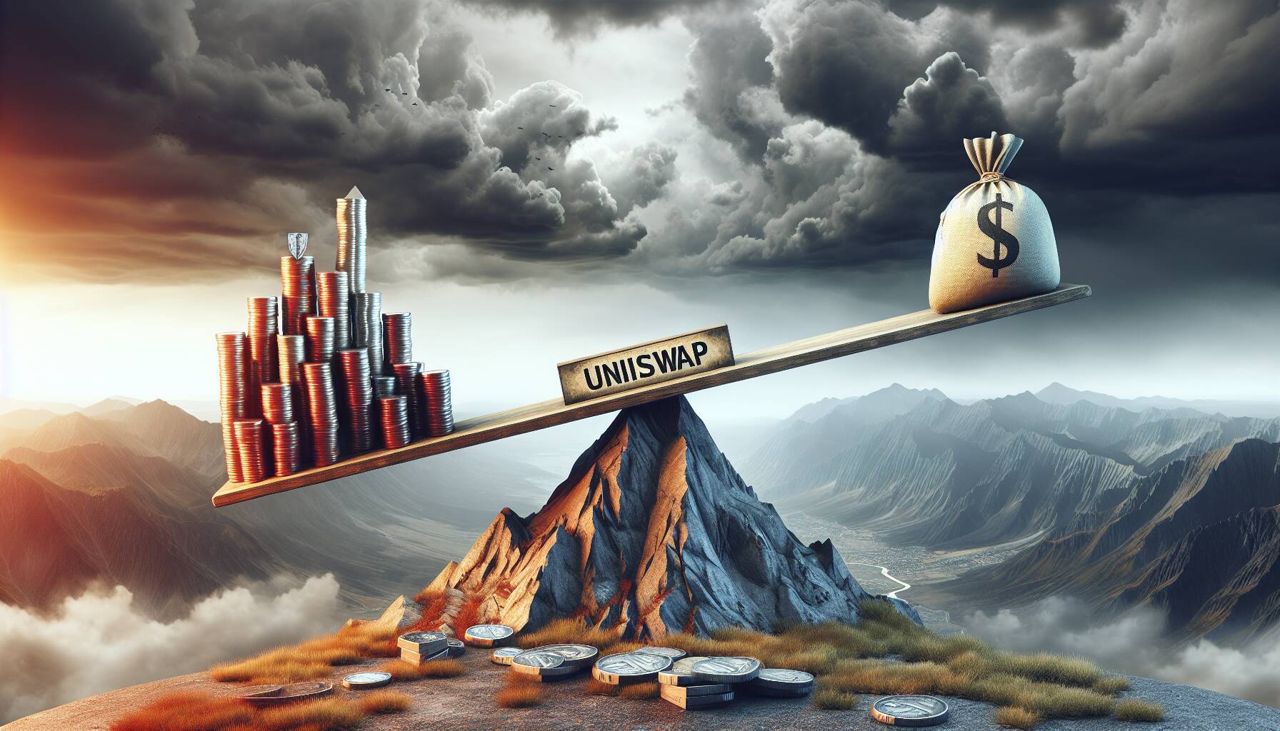 Uniswap's volatility in challenging economic conditions