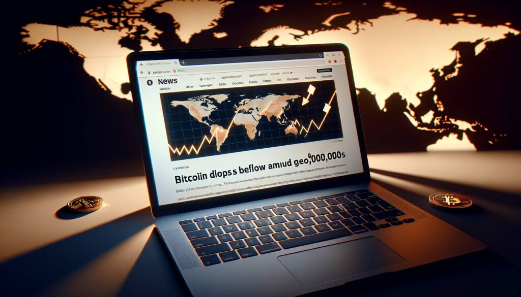 Bitcoin drops below $100,000 amid geopolitical tensions