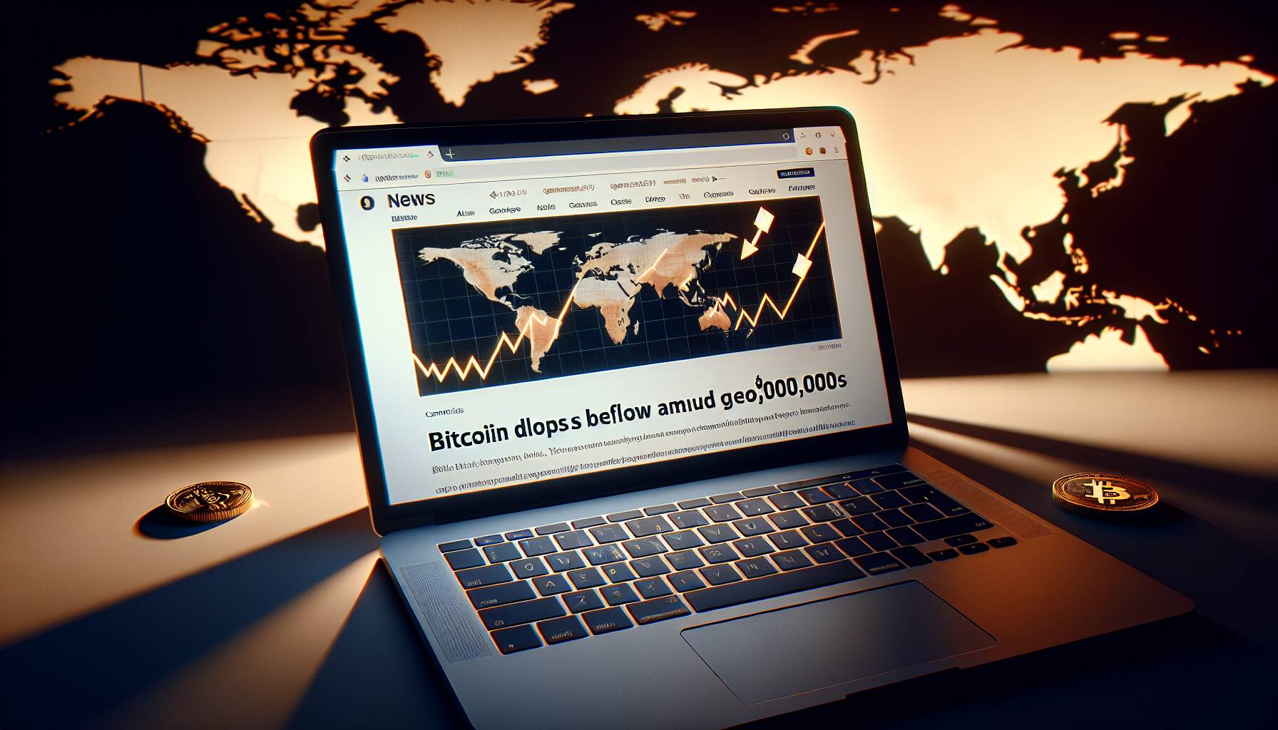 Bitcoin drops below $100,000 amid geopolitical tensions