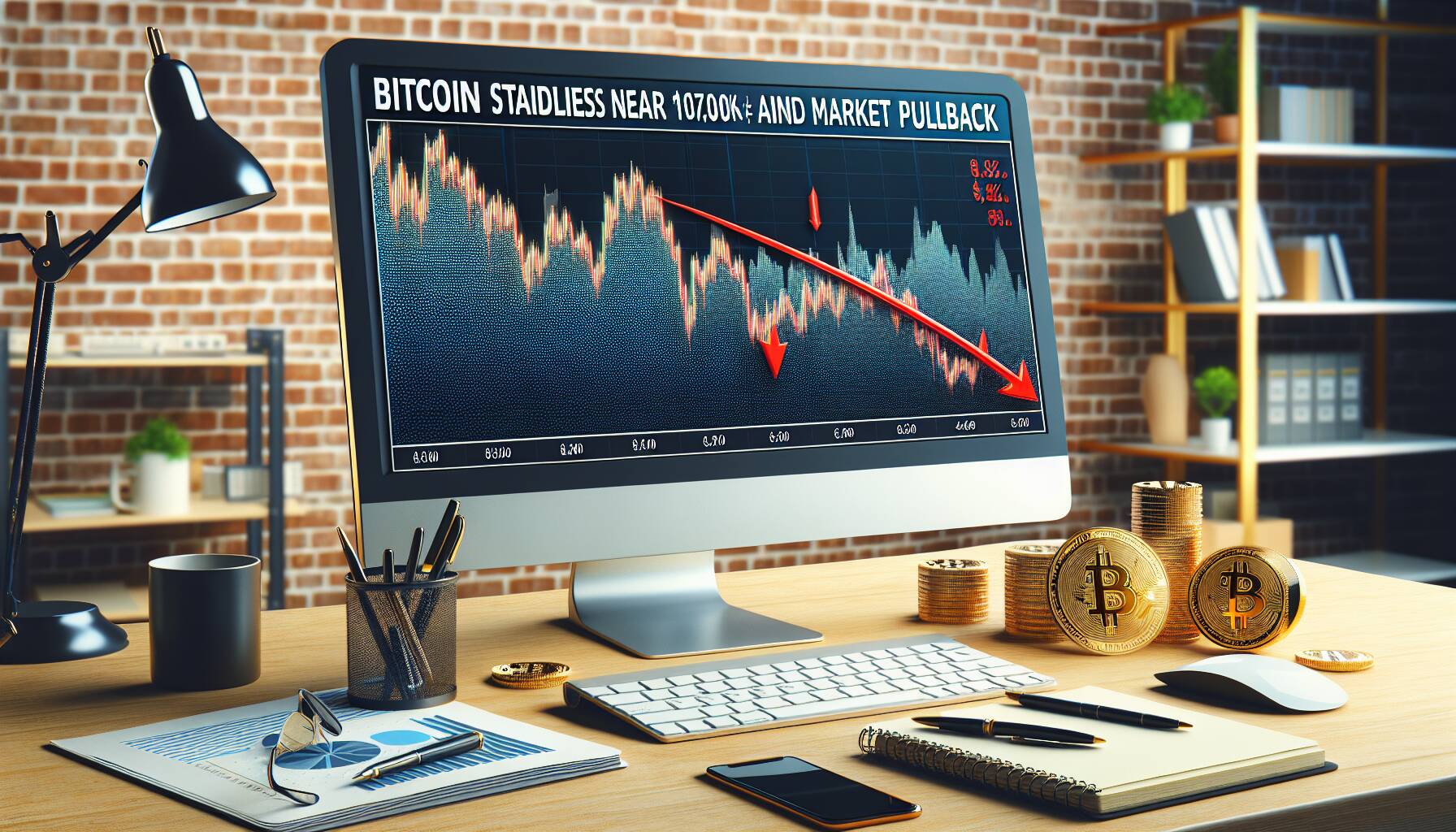 Bitcoin steadies near $107,000 amid market pullback