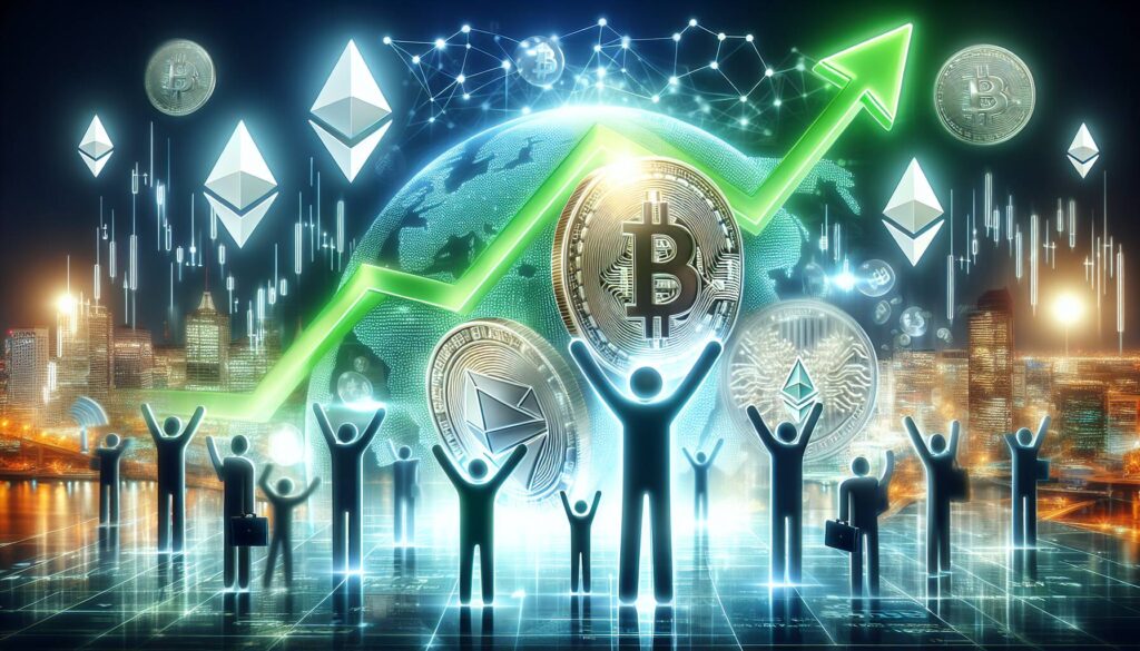 Cryptocurrency market shows positive trends