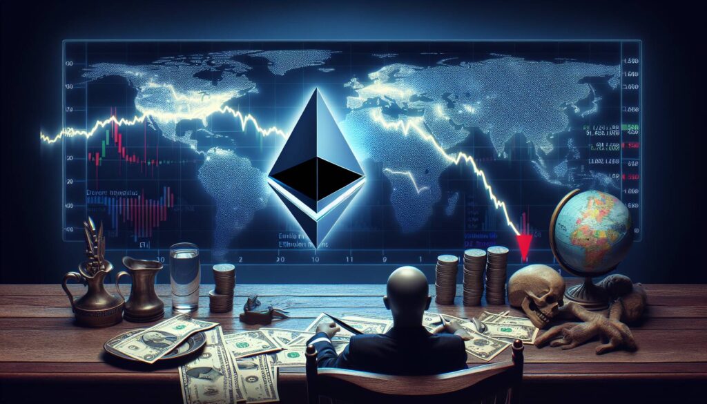 ETH sees sharp decline amid rising geopolitical tensions