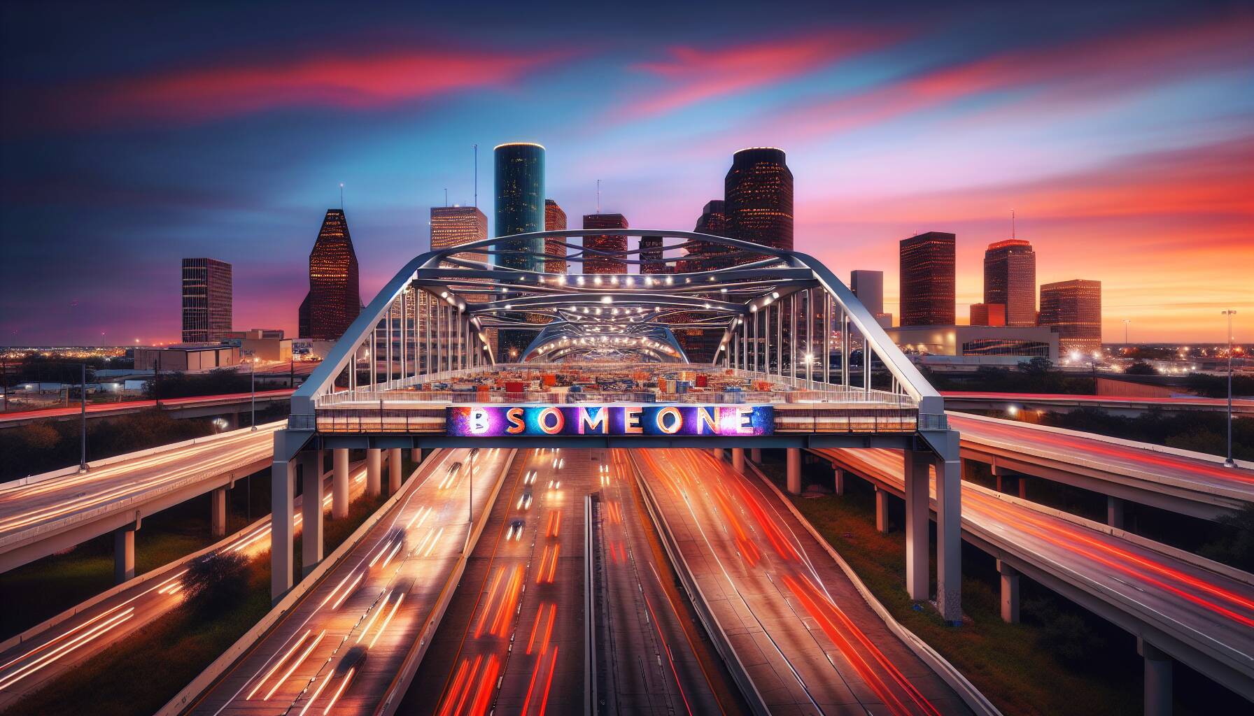 Houston Be Someone Bridge Undergoes Another Stunning Transformation