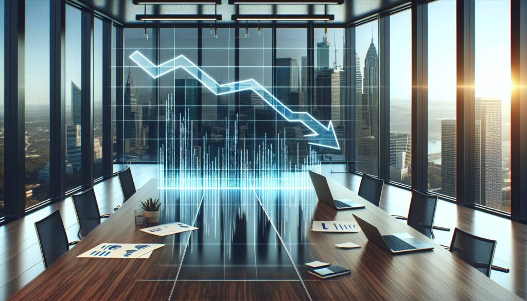 Market decline in the CoinDesk 20 Index