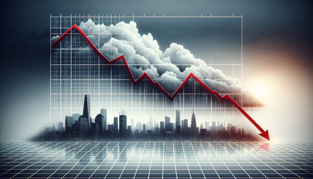 Market downturn in the CoinDesk 20 Index
