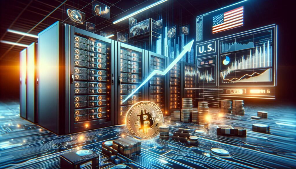Surge in U.S.-listed bitcoin miners' hashrate