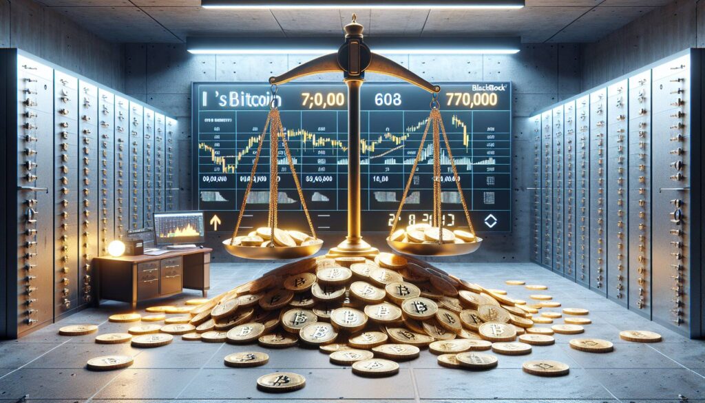 BlackRock's iShares Bitcoin Trust achieves 700,000 bitcoins in 18 months