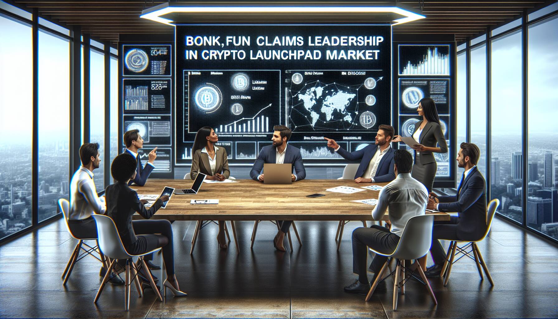 Bonk.fun claims leadership in crypto launchpad market