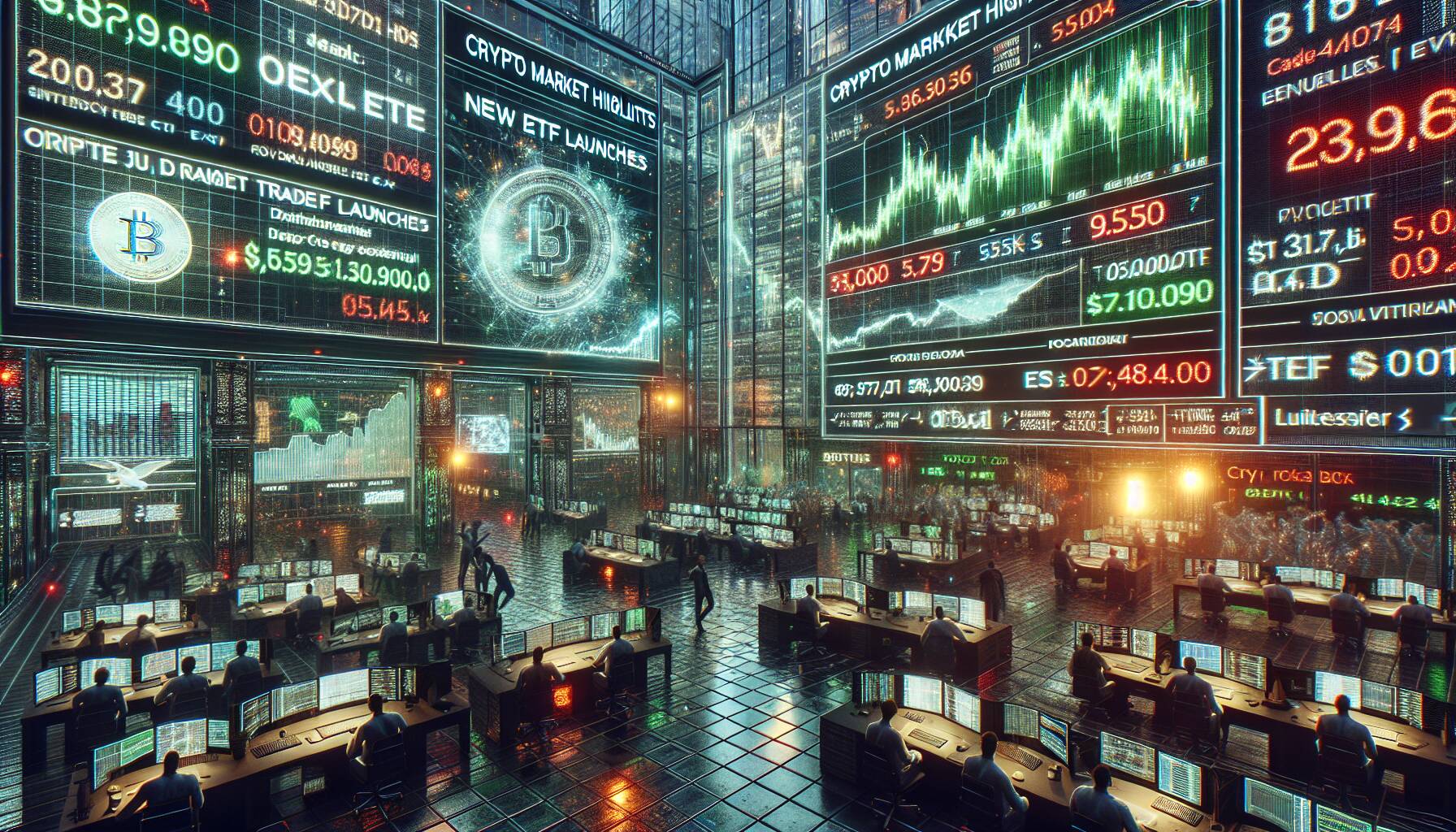Crypto market highlights: new ETF launches and trading surges