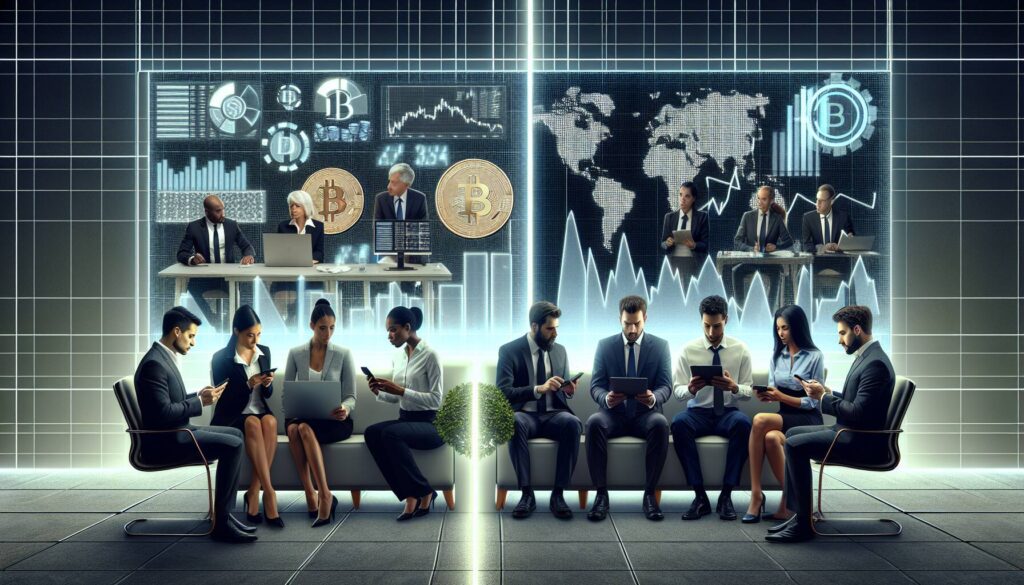 Crypto market split between institutional and retail investors