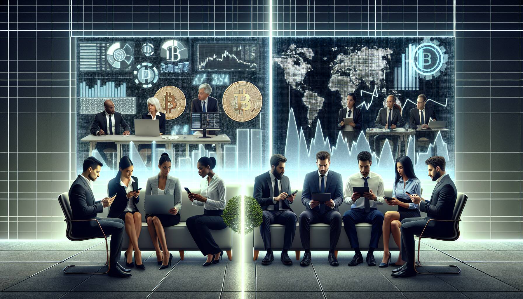 Crypto market split between institutional and retail investors