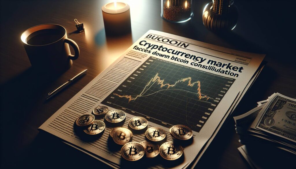Cryptocurrency market faces downturn amid Bitcoin consolidation