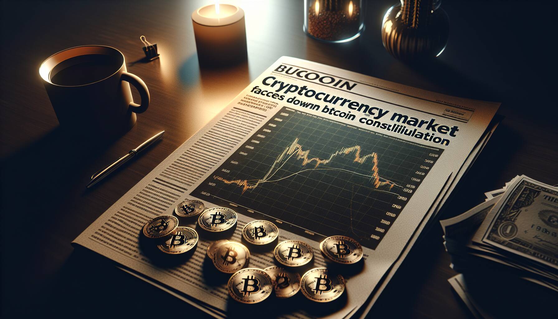 Cryptocurrency market faces downturn amid Bitcoin consolidation