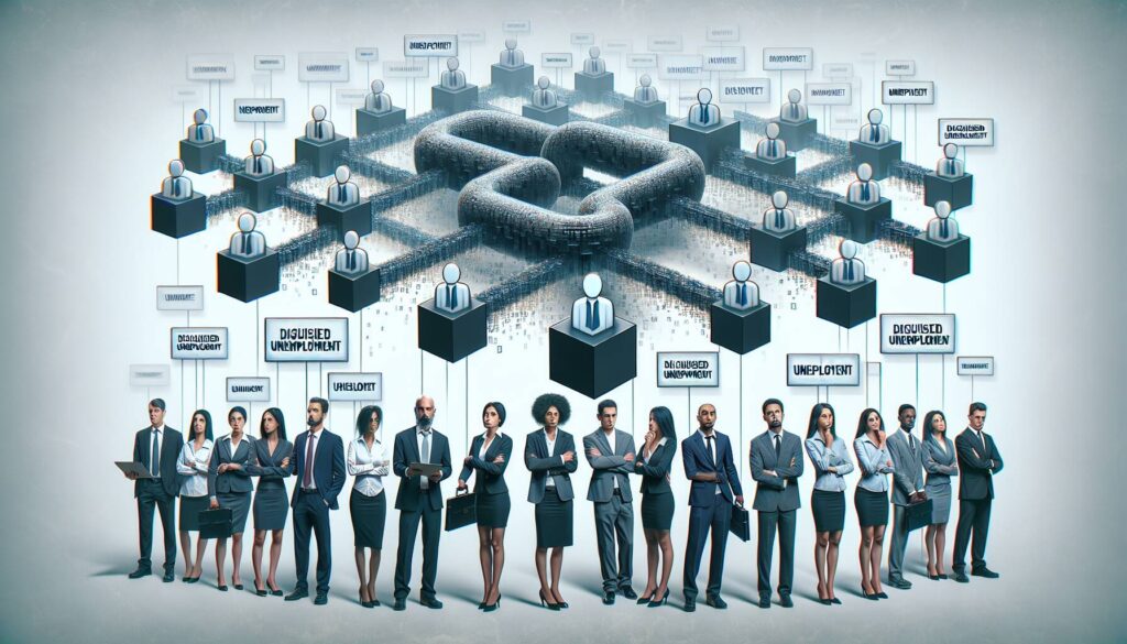 Disguised unemployment in blockchain ecosystems