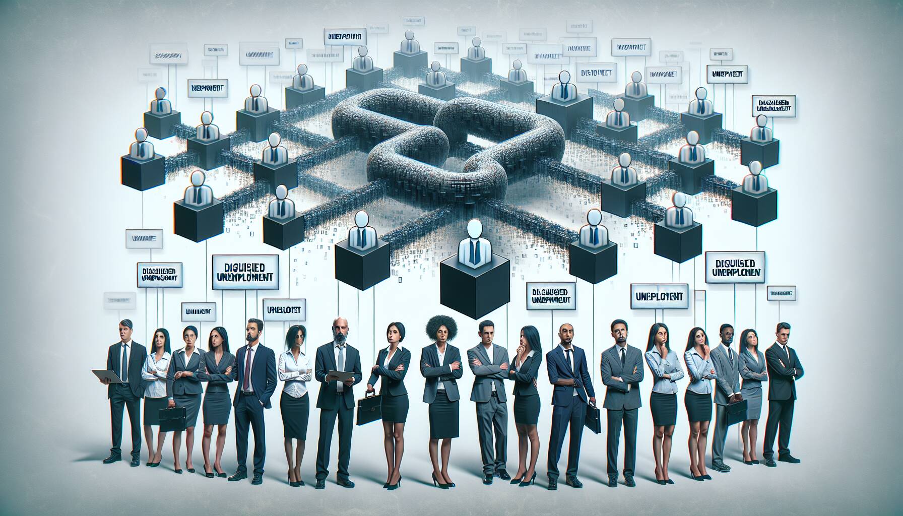Disguised unemployment in blockchain ecosystems