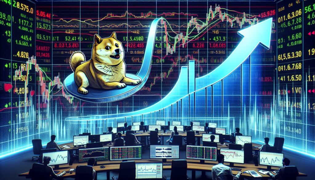 Dogecoin trading activity reflects volatility and resistance challenges