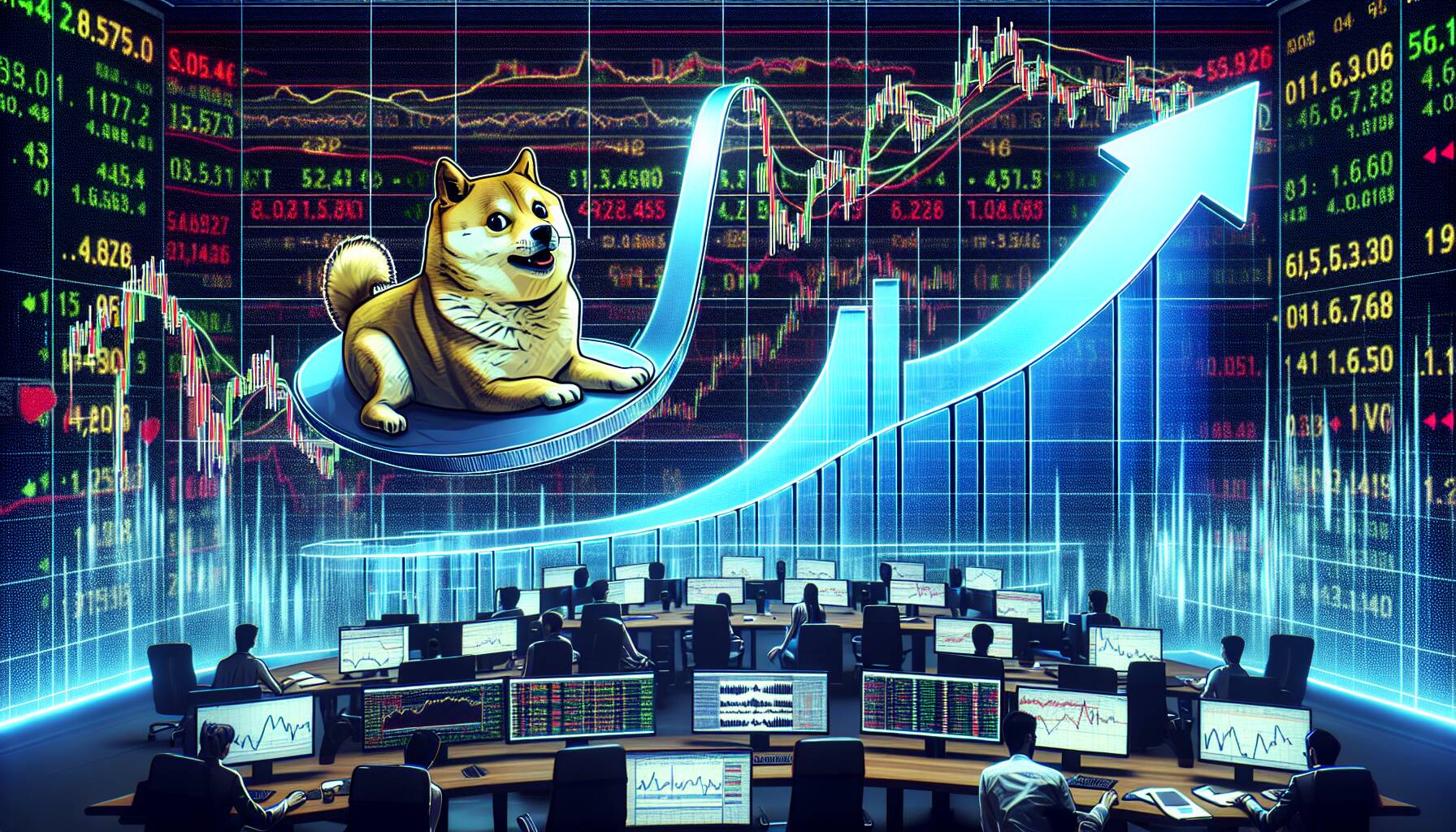 Dogecoin trading activity reflects volatility and resistance challenges