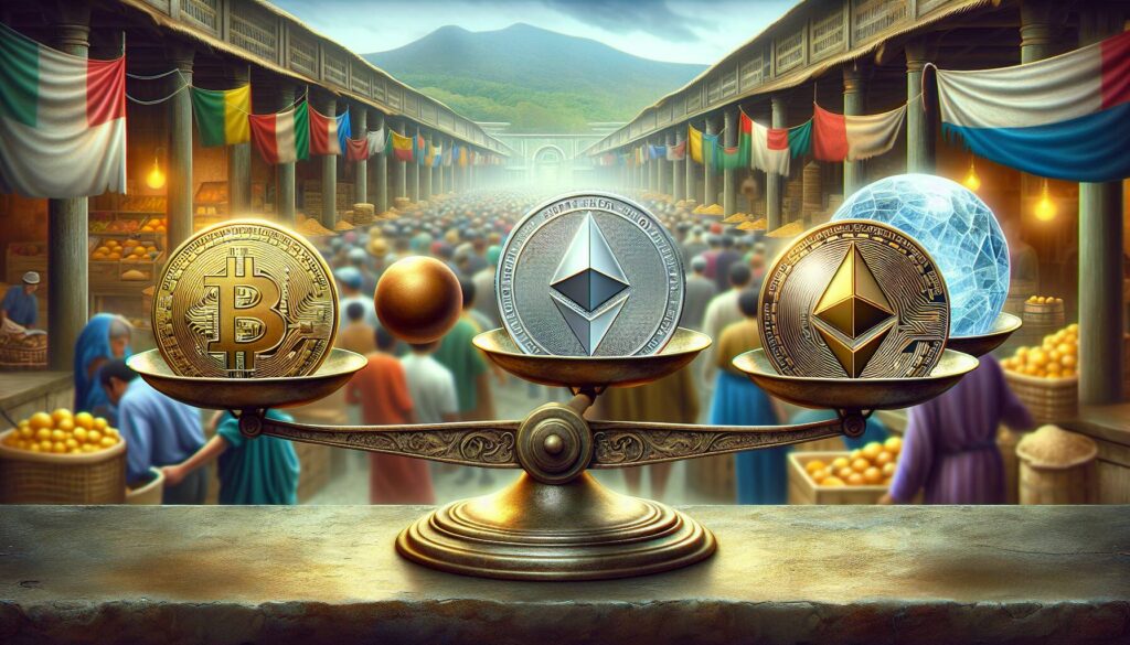 Market dynamics of Bitcoin, XRP, Ether, and Solana