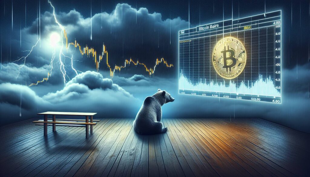 Bearish momentum in bitcoin signals market uncertainty