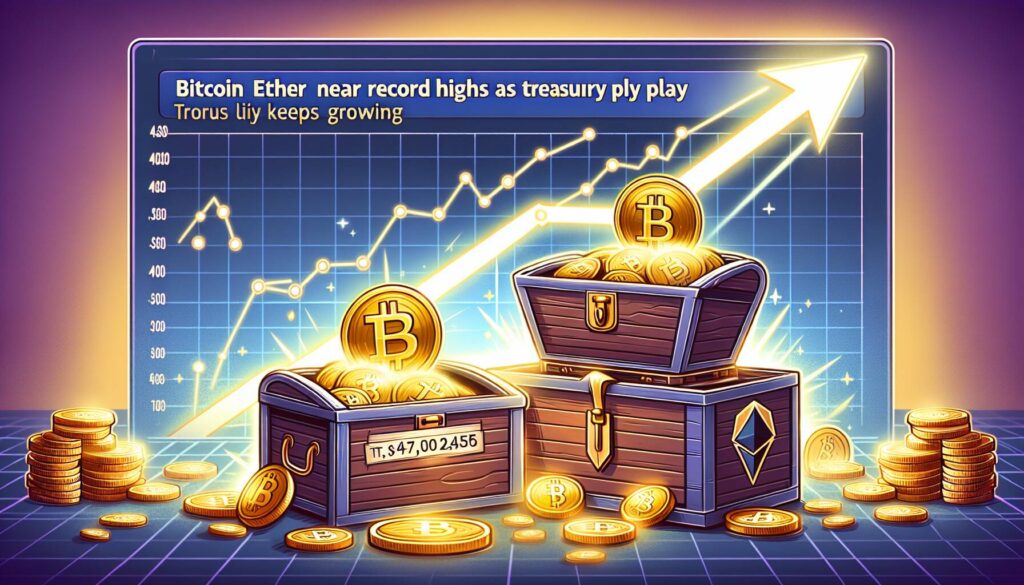 Bitcoin Ether Near Record Highs as Treasury Play Keeps Growing - Bloomberg.com