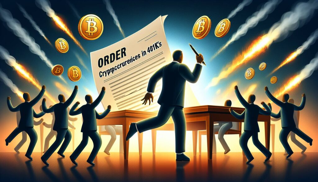 Bitcoin Jumps as Trump Signs Order Allowing Cryptocurrencies in 401(k)s