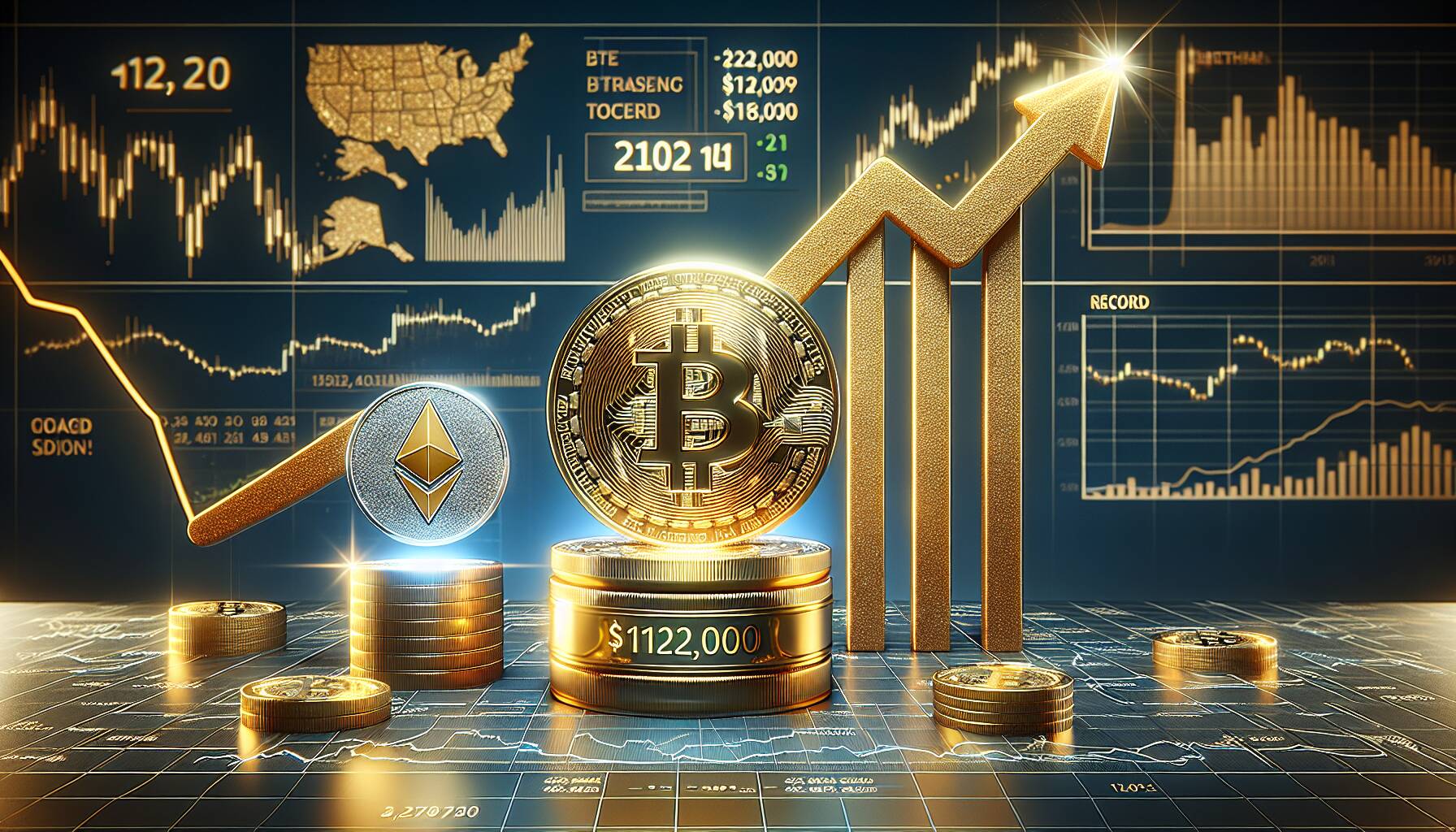 Bitcoin Nears $122,000 and Ether Hits 2021 High After Trump's Crypto 401k Announcement