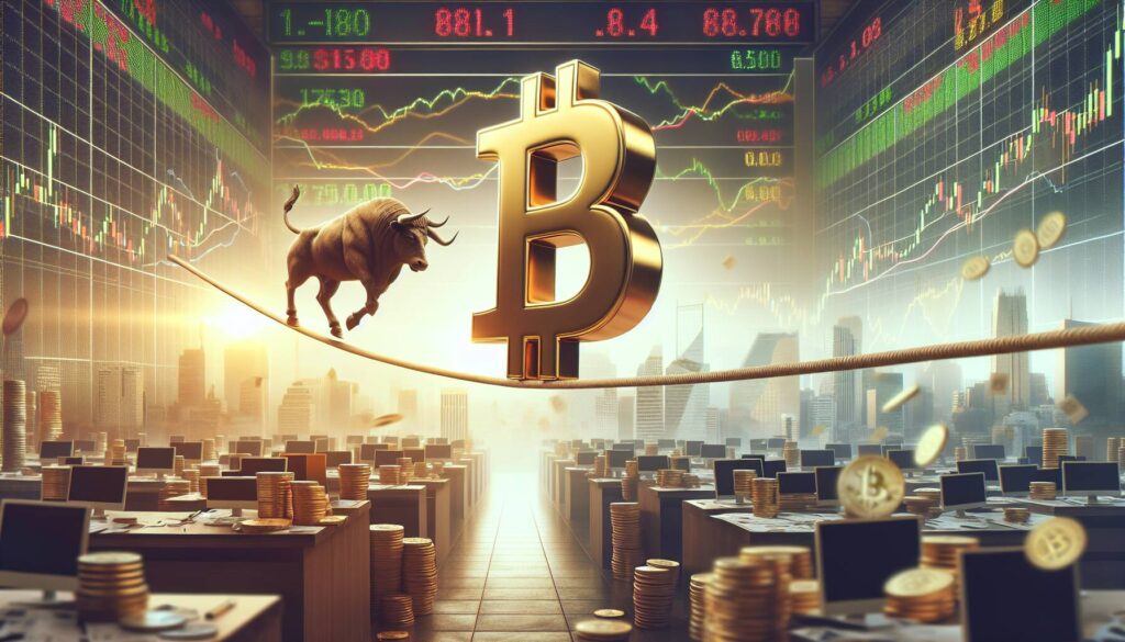 Bitcoin shows caution amid bullish sentiment