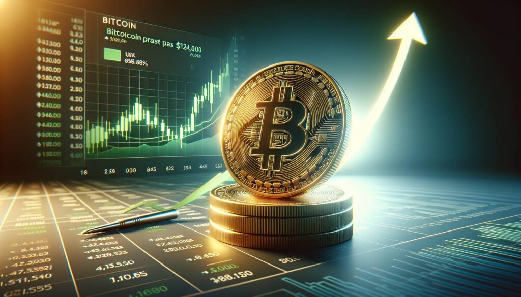 Bitcoin soars past $124,000 amid bullish market sentiment