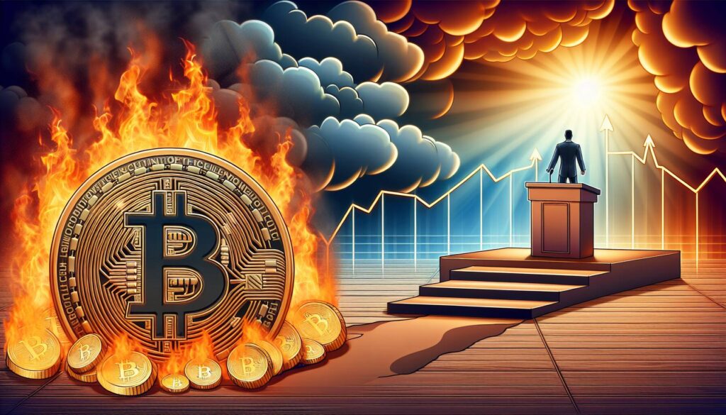 Bitcoin volatility expectations ahead of Powell's address