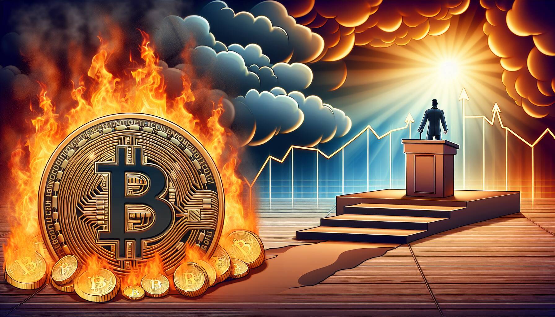 Bitcoin volatility expectations ahead of Powell's address