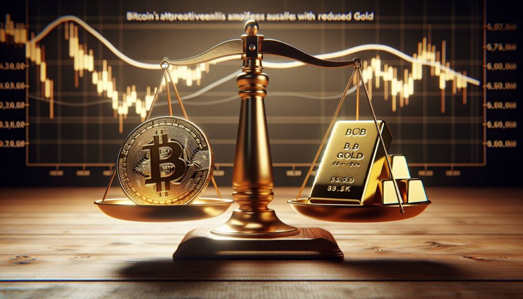 Bitcoin's attractiveness compared to gold amplifies with reduced volatility