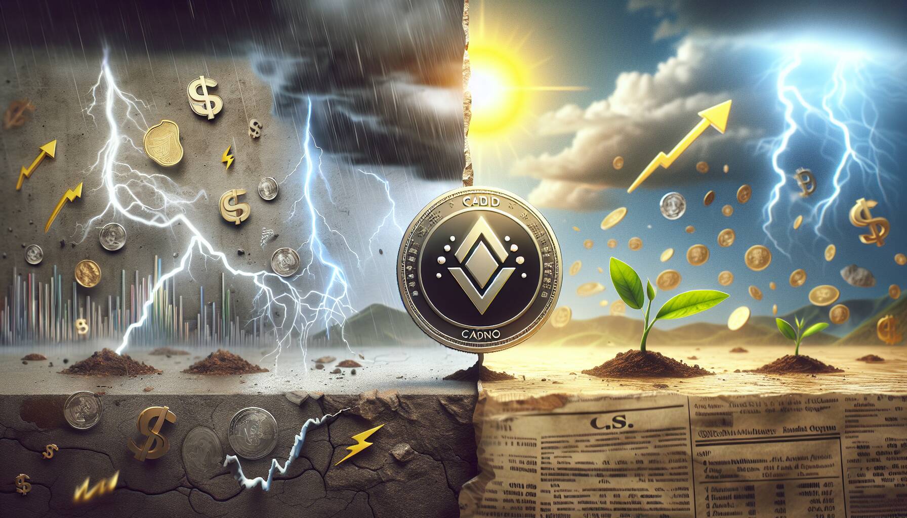 Cardano's ada token faces volatility and potential future growth
