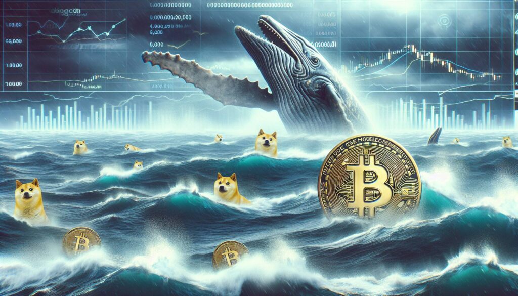 Dogecoin faces volatility amid whale activity and market conditions