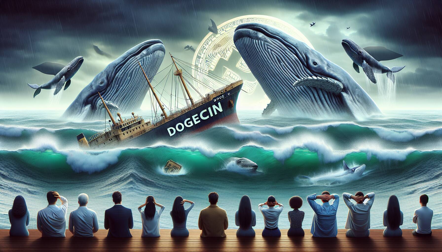 Dogecoin's retreat amidst whale movements and market volatility