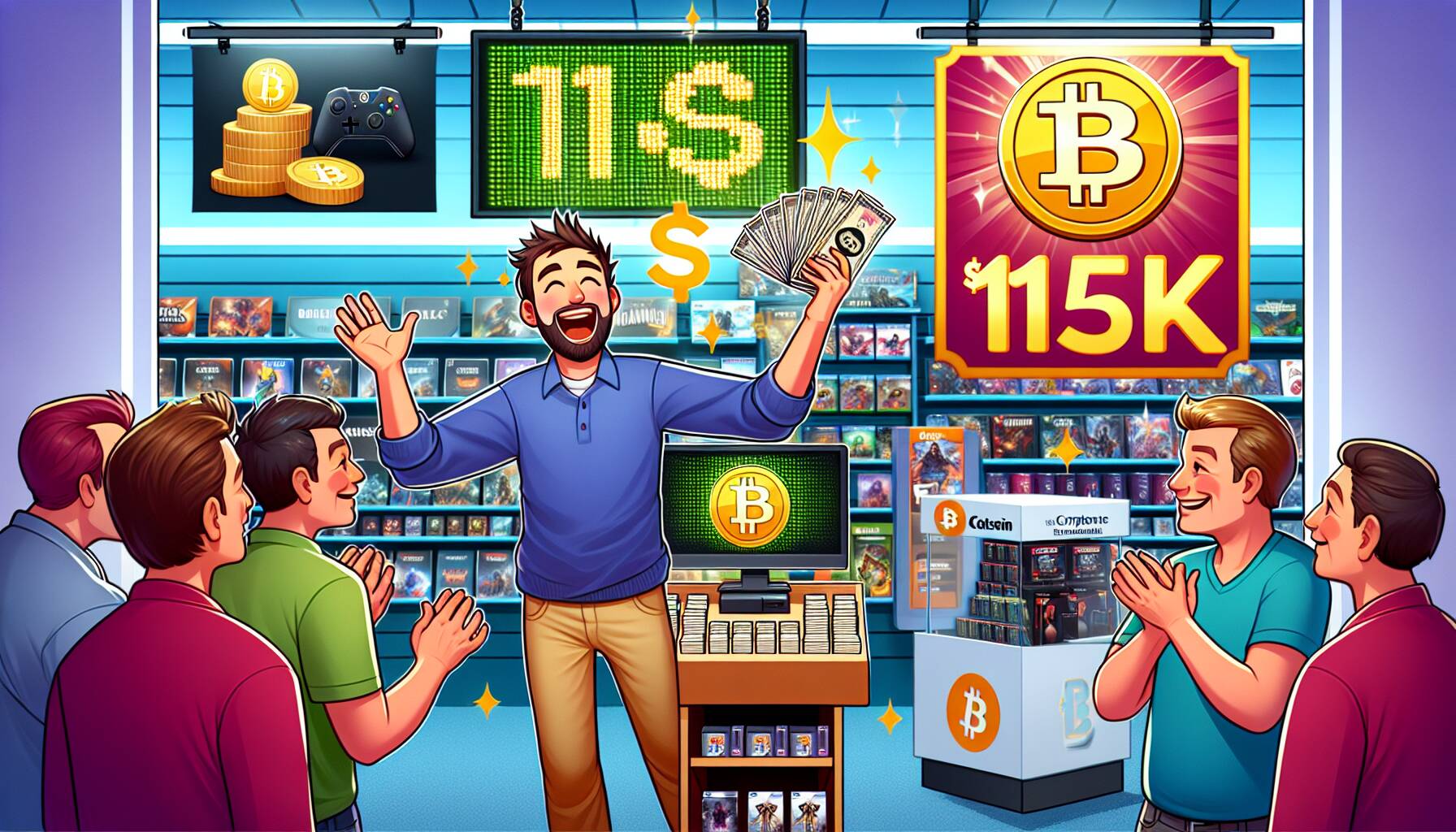 How a GameStop Shopper Won $115K in Bitcoin From a $13 Pack of Cards - Decrypt