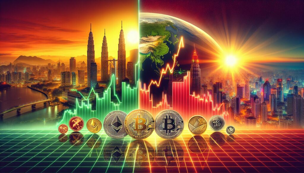 Mixed performance in cryptocurrency markets as Asian trading begins