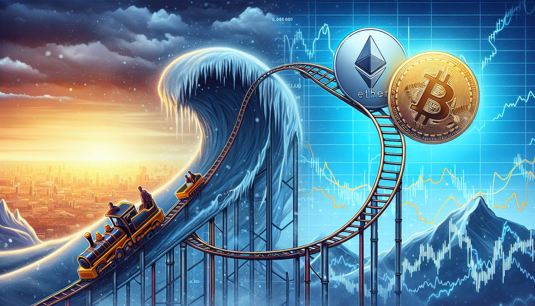 Shifts in cryptocurrency: Bitcoin declines while Ether rises