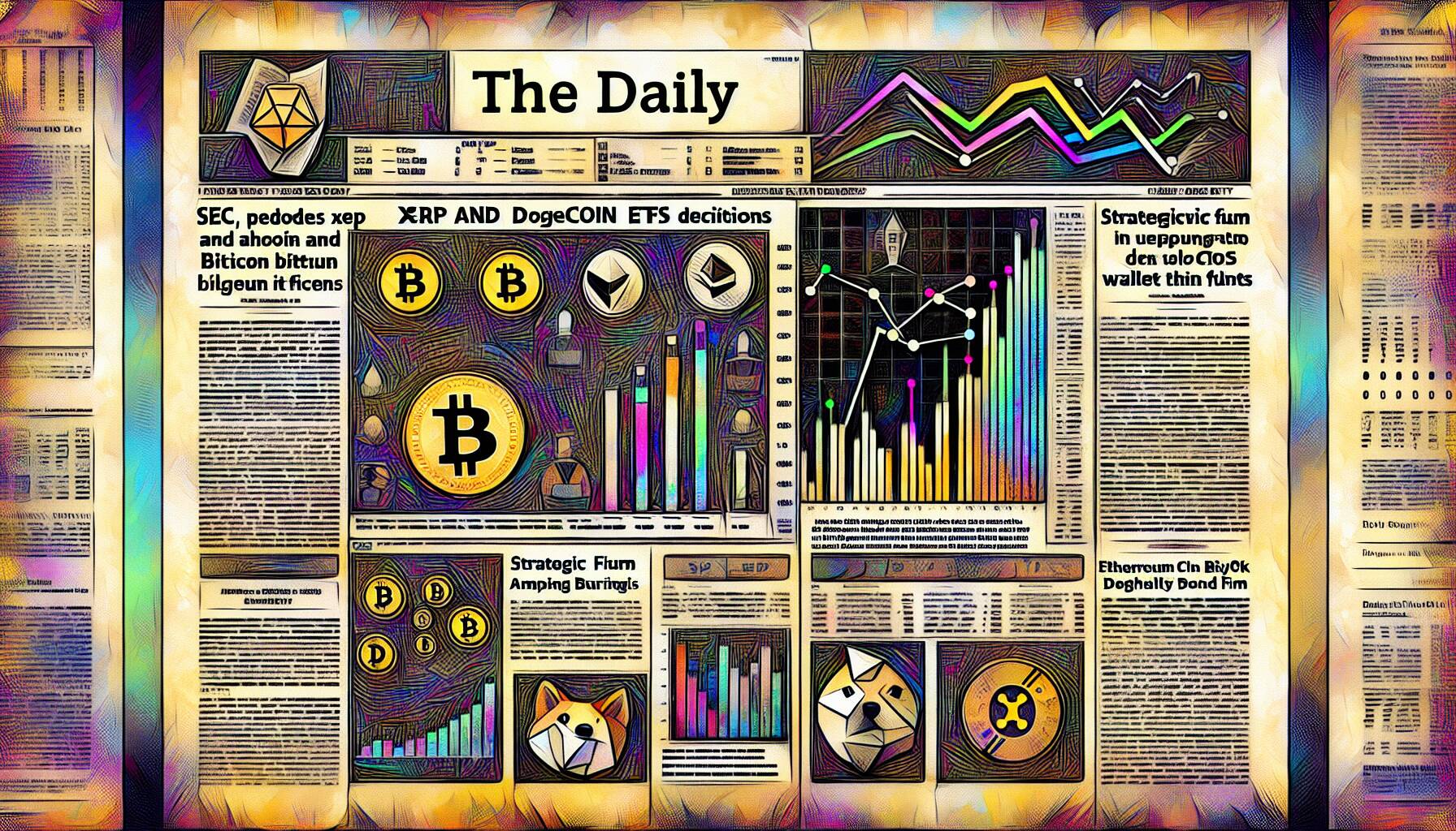 The Daily: SEC Delays XRP and Dogecoin ETFs, Strategy Firm Increases Bitcoin Holdings, Ethereum ICO Wallet Transfers Funds, and More