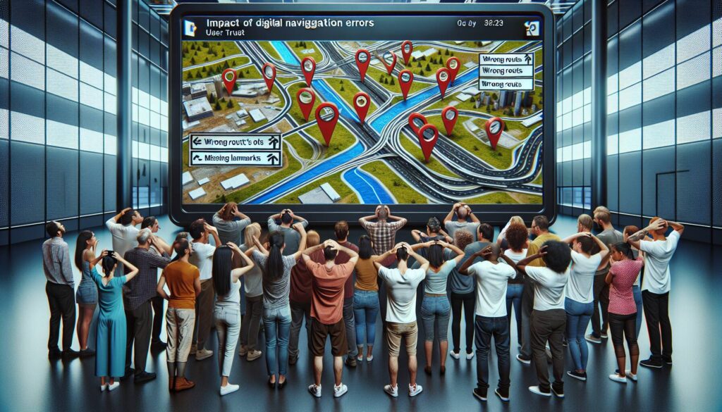 The impact of digital navigation errors on user trust