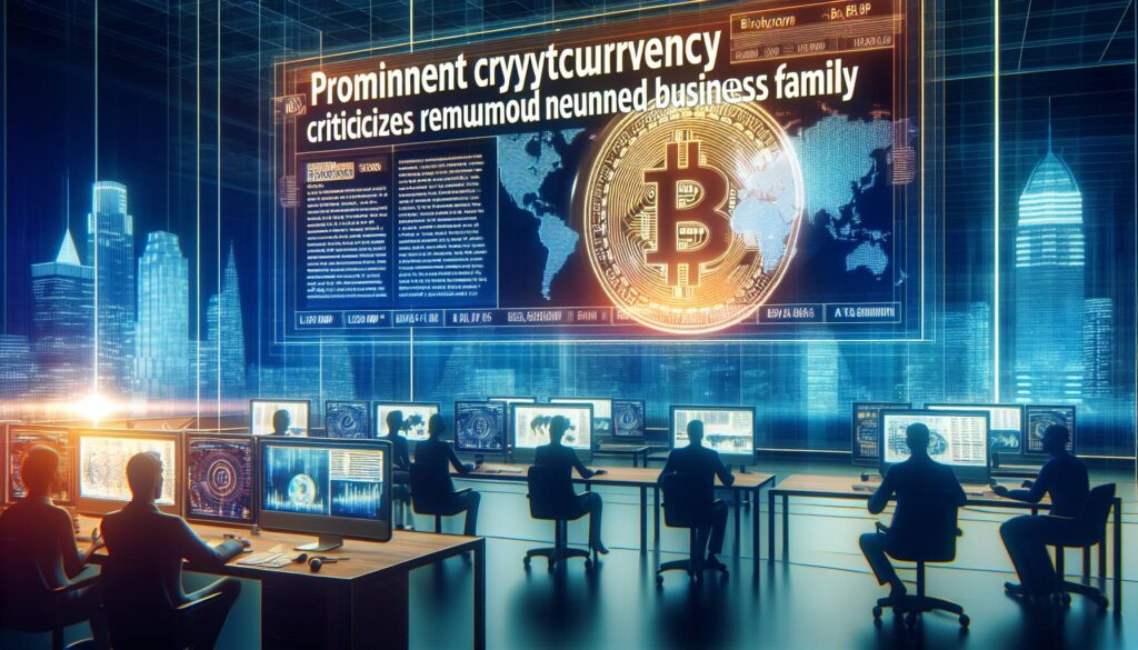 Billionaire Crypto Investor Criticizes Trump Family Business - The New York Times