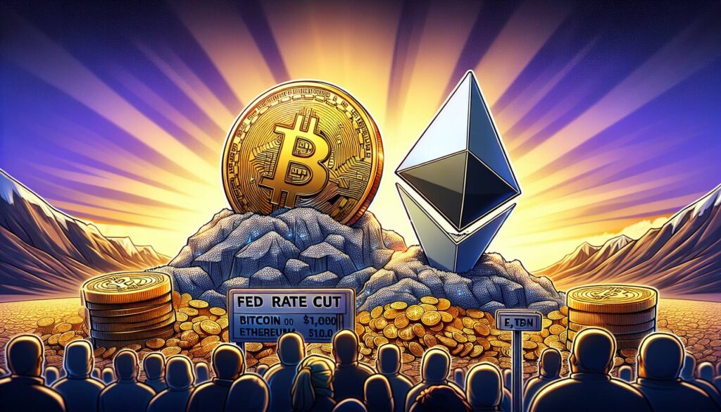 Bitcoin and Ethereum prices hold firm amid anticipation of Fed rate cut